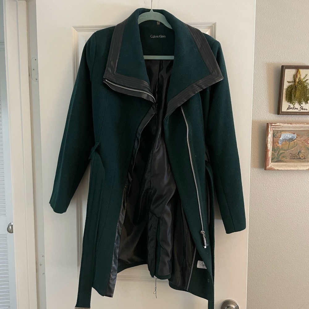Hunter green trench